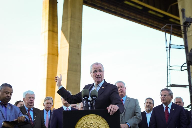 Governor Phil Murphy holds a press conference on the Gateway Project in Secaucus on September 4, 2018. Edwin J. Torres/NJ Governor's Office.