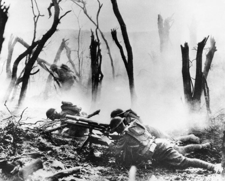 On the first day of the Meuse-Argonne Allied offensive in France, a U.S .Army 37-mm gun crew man their position. (AP file photo)