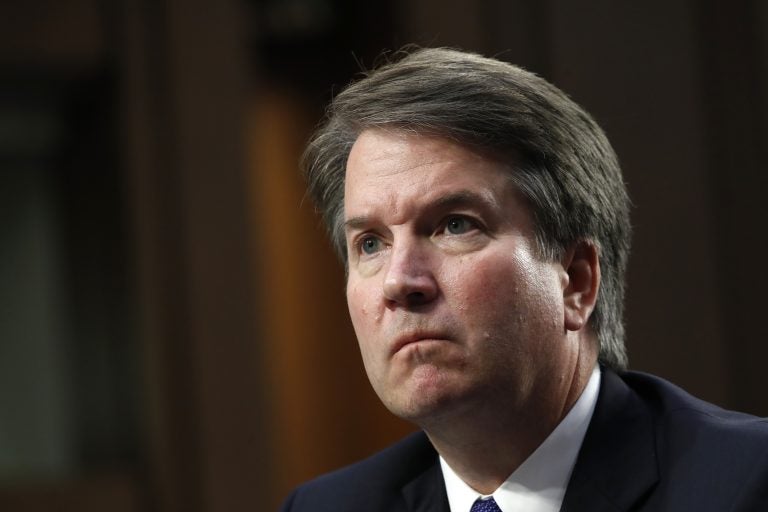 Supreme Court nominee Brett Kavanaugh, listens during the first day of his Senate Judiciary Committee confirmation hearing to replace retired Justice Anthony Kennedy, Tuesday, Sept. 4, 2018, on Capitol Hill in Washington. (AP Photo/Jacquelyn Martin)