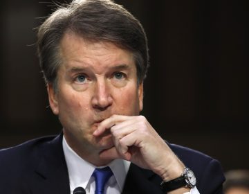 President Donald Trump's Supreme Court nominee, Brett Kavanaugh, a federal appeals court judge, listens to a question while testifying before the Senate Judiciary Committee on Capitol Hill in Washington, Wednesday, Sept. 5, 2018, for the second day of his confirmation hearing to replace retired Justice Anthony Kennedy. (AP Photo/Jacquelyn Martin)