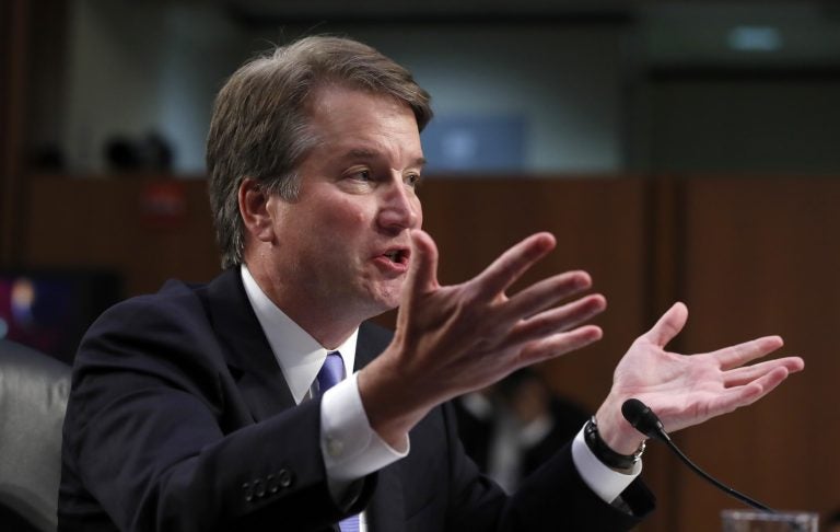 President Donald Trump's Supreme Court nominee, Brett Kavanaugh testifies before the Senate Judiciary Committee on Capitol Hill in Washington, Thursday, Sept. 6, 2018, for the third day of his confirmation hearing to replace retired Justice Anthony Kennedy. (Alex Brandon/AP Photo)