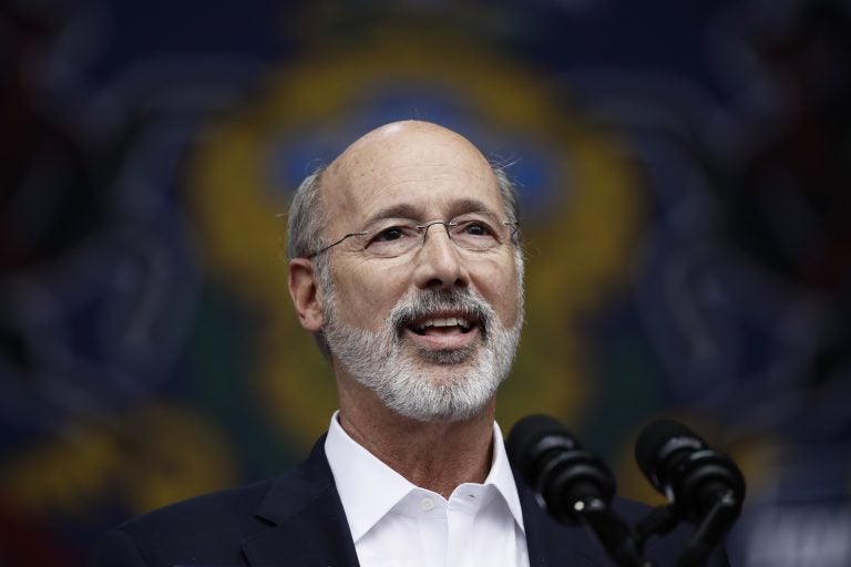 Gov. Tom Wolf speaks at a campaign rally for Pennsylvania candidates in Philadelphia, Friday, Sept. 21, 2018. (Matt Rourke/AP Photo)