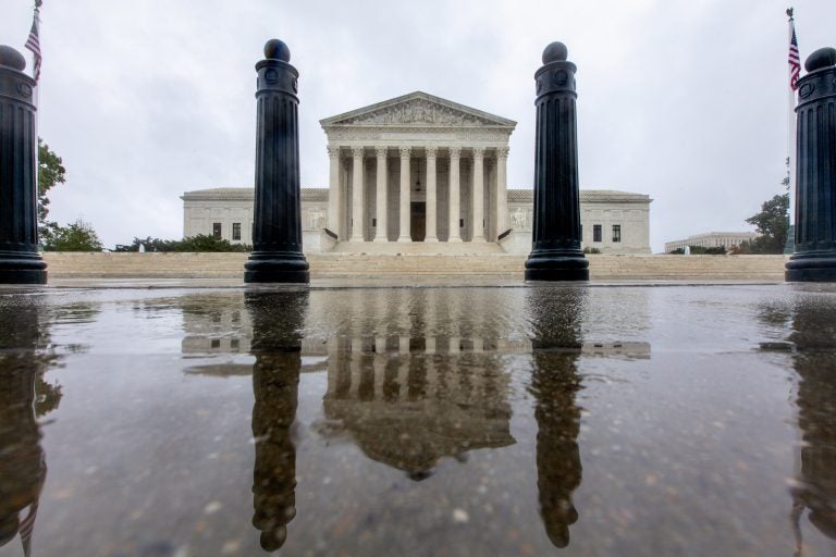 The Supreme Court is seen in Washington, Sunday, Sept. 23, 2018. With the opening of the high court's new term approaching, President Trump is anxious for his Supreme Court nominee Brett Kavanaugh to be confirmed by the Senate. Attorneys for Brett Kavanaugh's accuser, Christine Blasey Ford, are citing 