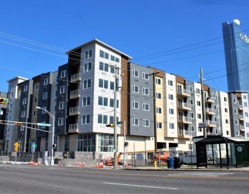 A condo project being built in Atlantic City in September 2018. (Bill Barlow for WHYY)