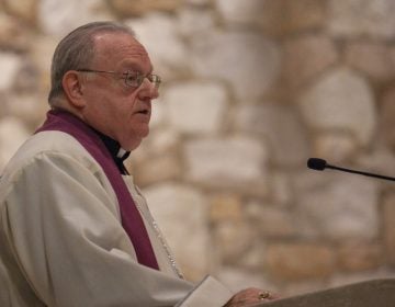 Bishop Dennis Sullivan of Camden hosts an evening of prayer for the victims of abuse on September 28, 2018 in Blackwood, New Jersey. (Miguel Martinez  for WHYY)