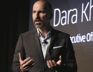 Uber announced its settlement with 50 U.S. states and the District of Columbia, paying a penalty and promising to make its data security more robust. Here, Uber CEO Dara Khosrowshahi is seen at an event in New York earlier this month. (Richard Drew/AP)