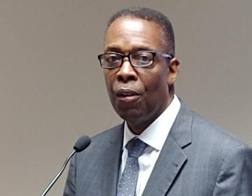 Council President Darrell Clarke says people need to get mad about violence to fight it properly (Tom MacDonald/WHYY)