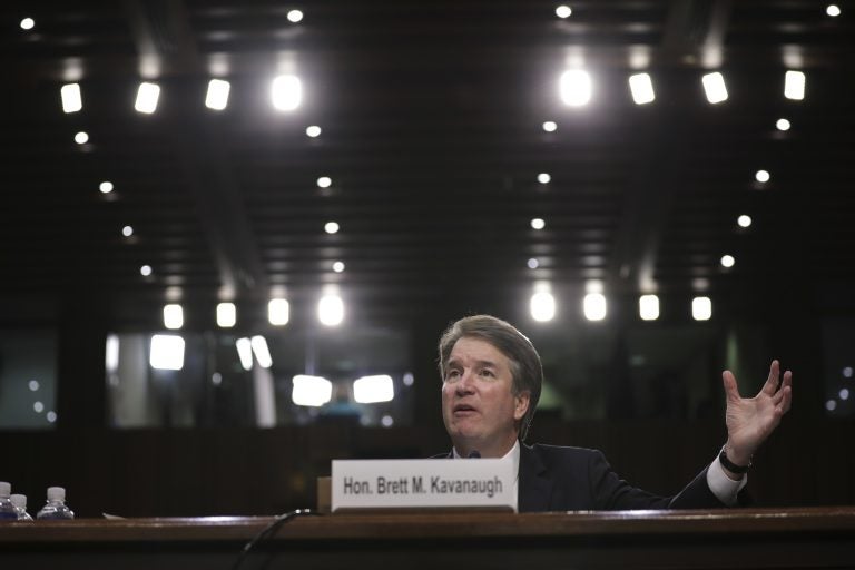 Supreme Court nominee Brett Kavanaugh testifies before the Senate Judiciary Committee last month.
(Drew Angerer/Getty Images)