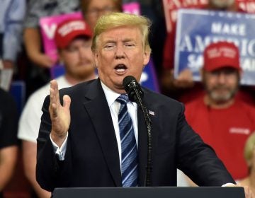 President Trump speaks at a campaign rally in Montana on Thursday. His summer was marked by tweeting insults about black Americans who criticize him and praise for black celebrities who back him