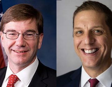 Republican candidates U.S. Rep. Keith Rothfus (left) and Marty Nothstein  are campaigning now without help from a key Republican Super PAC. (rothfus.house.gov and Matt Rourke/AP)
