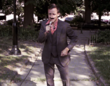 Nic Esposito as Ric Resposito in the city's new video, 