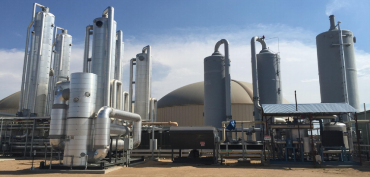 RNG Energy's Heartland biofuel/anaerobic digester in Colorado, similar to the plant proposed for a PES refinery site. (Photo courtesy of RNG Energy)