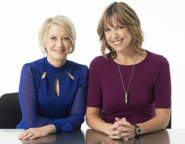 Andrea Kremer (left) and Hannah Storm will be the first all-female broadcast team to announce an NFL game, covering Thursday night's game for Amazon Prime Video.
(Brian Ach/AP for Amazon)