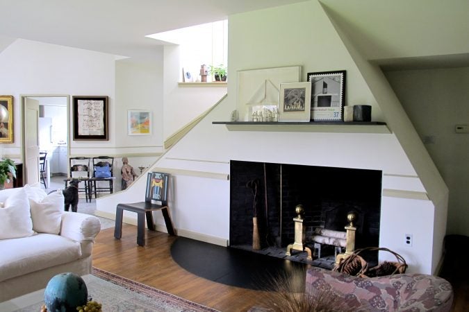 Vanna Venturi House hearth (Ashley Hahn/PlanPhilly)