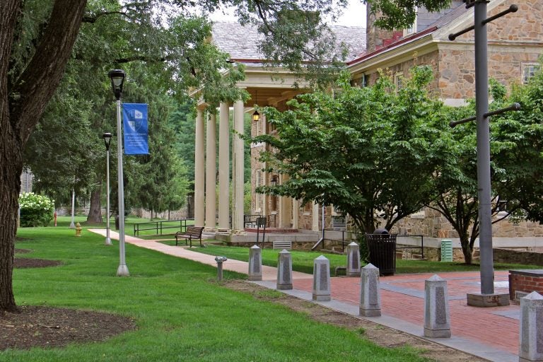 Browne Hall on the quad at Cheyney University