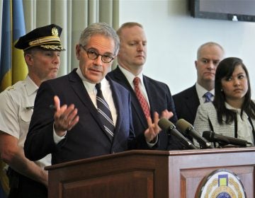 Philadelphia District Attorney Larry Krasner announces criminal charges against major narcotics traffickers in Kensington.