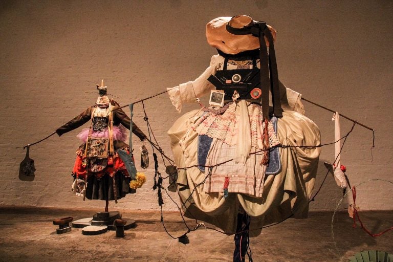 Suzanne Bocanegra's elaborate ballet costumes are part of her exhibit 