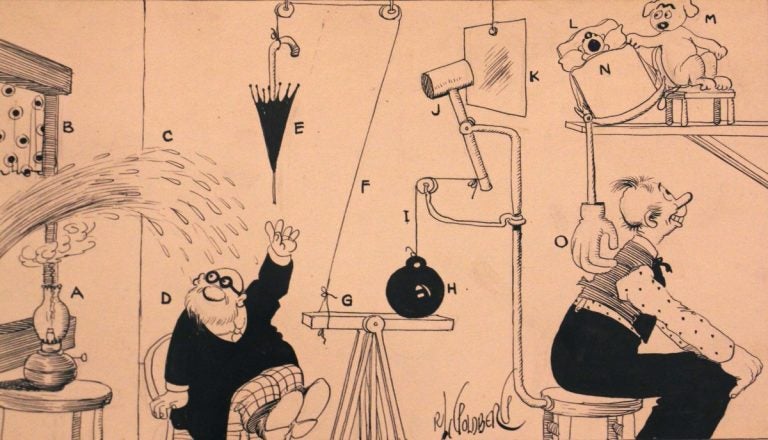 The National Museum of American Jewish History looks at the life of Rube Goldberg. (Courtesy of the National Museum of American Jewish History)