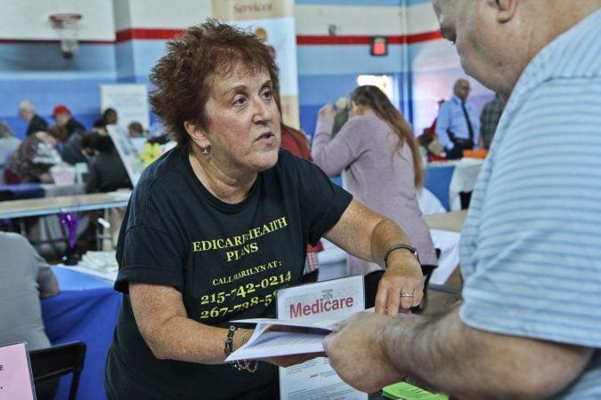 Marilyn Burstin is a benefits specialist, who helps seniors find an appropriate Medicare plan. (Kimberly Paynter/WHYY)