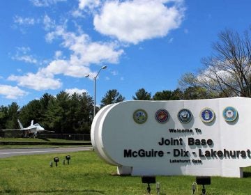 Some of the highest levels of PFAS contamination have been found on military bases like Joint Base McGuire-Dix-Lakehurst, because the chemicals have been used for years in firefighting foam, and persist in groundwater. (Bill Barlow for WHYY)