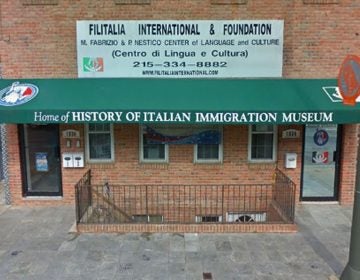 Vandals spray painted on the History of Italian Immigration Museum. (Google Maps)