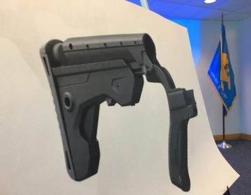 Delaware will buy back bump stocks and trigger cranks after making possession of the gun accessories illegal earlier this year. (Mark Eichmann/WHYY)