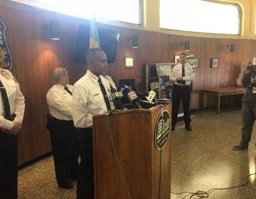 Philadelphia Police Commissioner Richard Ross discusses an officer-involved shooting on Dec. 27 that left an East Germantown man dead. Officer Eric Ruch, who fired the single shot, will be fired from the force. (Bobby Allyn/WHYY) 