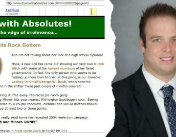 Mike Matthews, president of the Delaware State Education Association since 2017, once had a blog called Down with Absolutes. Now some of his old inflammatory posts are being criticized as misogynistic and racist.  (Screen grab from waybackmachine.org, Delaware State Education Association)