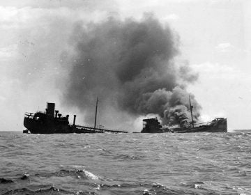 The R. P. Resor was torpedoed on Feb 28, 1942 off the coast of northern New Jersey, with a full load of crude oil. (Photo courtesy of Joseph Bilby)