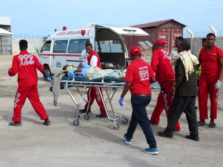 Mogadishu's free ambulance service was founded in 2006 by Dr. Abdulkadir Abdirahman Adan after he saw people bringing relatives to the hospital by wheelbarrow. (Abdulkadir Abdirahman Adan)
