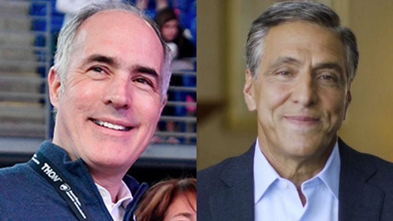 U.S. Senator Bob Casey, Jr. (left) and Congressman Lou Barletta both hail from Northeastern Pennsylvania's coal region. Their philosophies, though, are worlds apart. (Abby Drey/Centre Daily Times via AP and loubarletta.com)