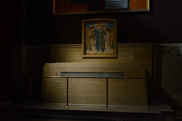 The Shrine of Mother Katherine Drexel at her home in Center City (Tom MacDonald/WHYY)