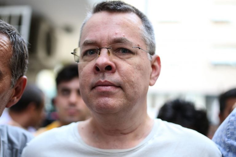 U.S. pastor Andrew Brunson, shown here in July, is being released from house arrest. (AFP/Getty Images)