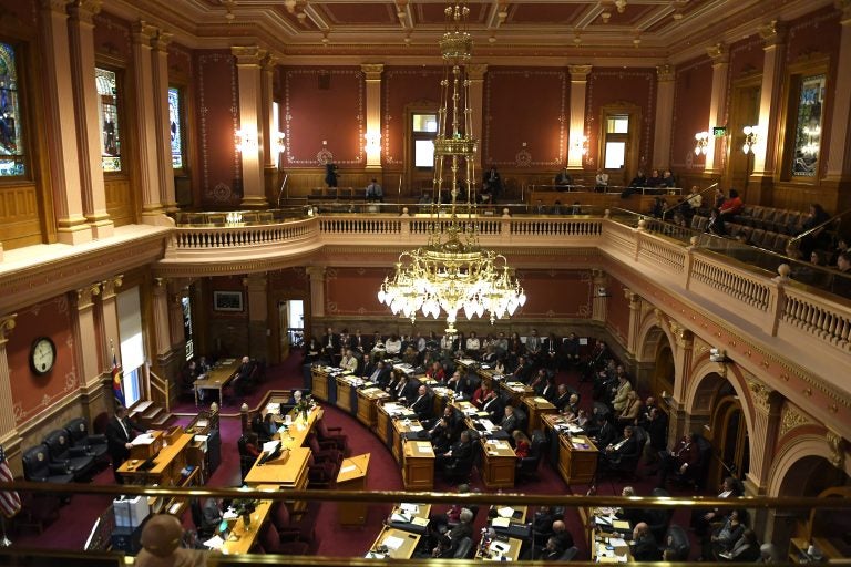 The Colorado Senate, as seen on the first day of its 2018 session, Jan. 10, 2018 in Denver. A group called Unite America is determined to weaken the power of the two major political parties by trying to elect unaffiliated members in Colorado this fall. (Joe Amon/Denver Post via Getty Images)