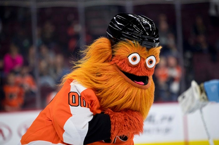 Huge furry orange NHL mascot Gritty being investigated by cops for