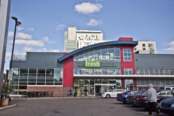 The Fresh Grocer is a supermarket at the historic Sullivan Plaza in North Philadelphia (Kimberly Paynter/WHYY)