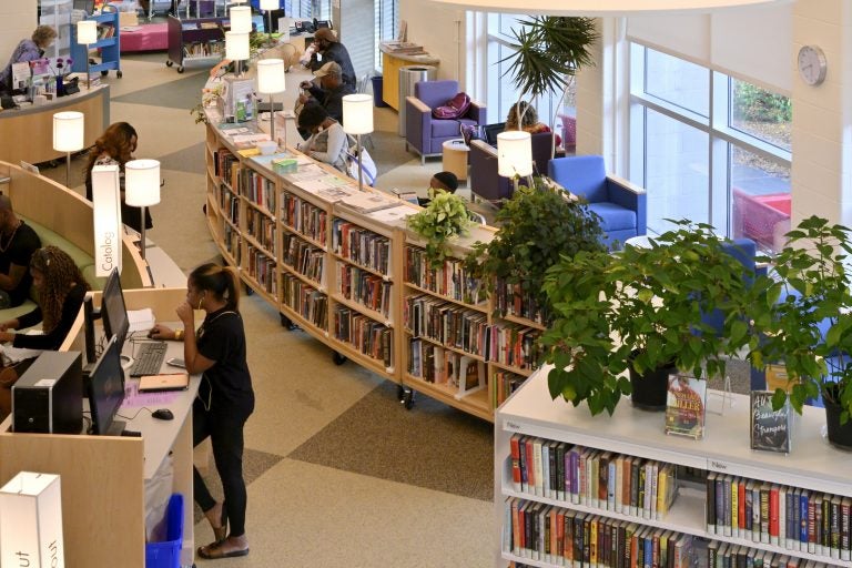 Lovett Memorial Library, in Mt Airy on Oct 1, 2018. (Bastiaan Slabbers for WHYY)