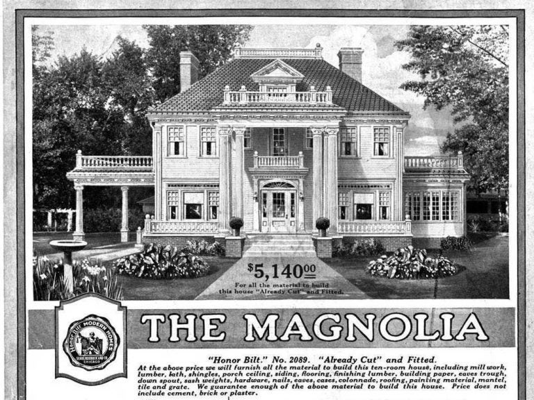 The Magnolia home was one of the largest offered through the Sears catalog. Sears sold more than 70,000 mail-order homes between 1908 and 1940. Some enthusiasts estimate that about 70 percent of Sears houses are still standing today. (Sears Holdings Corp.)