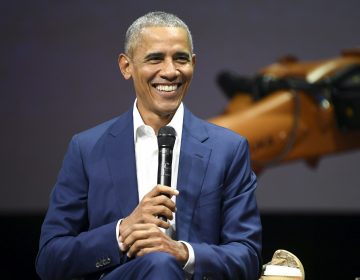 Former U.S. President Barack Obama, attends the Nordic Business Forum business seminar in Helsinki, Finland last month. Obama has endorsed more than 300 candidates running for office in this year's midterm elections. (Jussi Nukari/AP)