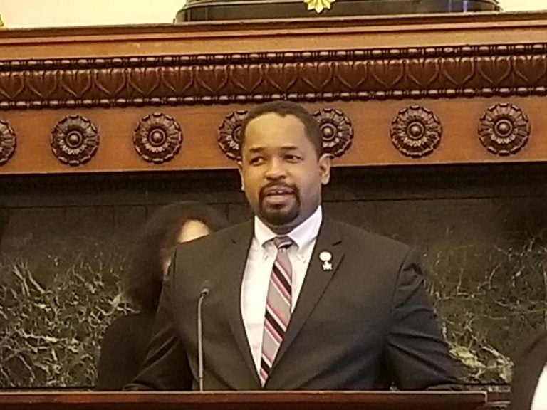 State Sen. Sharif Street, D-Philadelphia, says he wants to make sure the growing cannabis industry offers opportunity for all. (Tom MacDonald/WHYY)