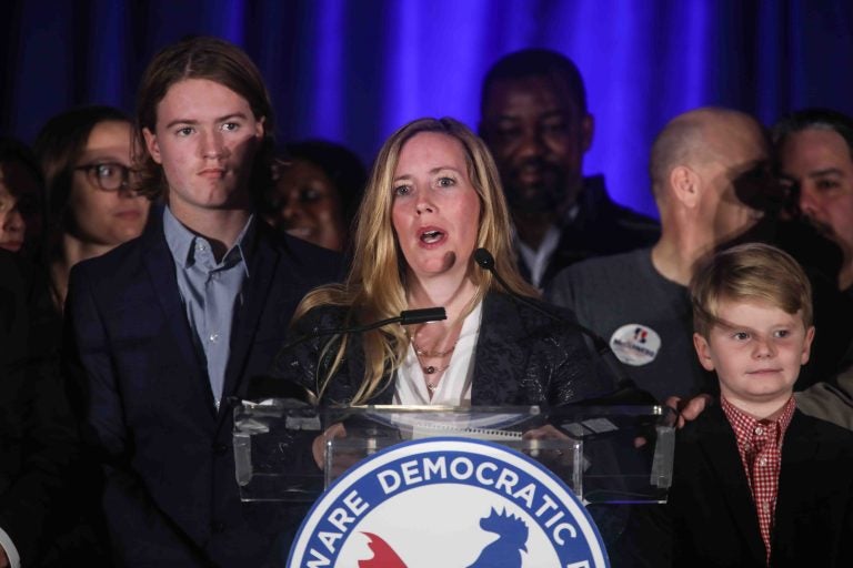 State Treasurer-elect Colleen Davis had her driving license suspended for the fourth time during the campaign against incumbent Ken Simpler. (Saquan Stimpson for WHYY)