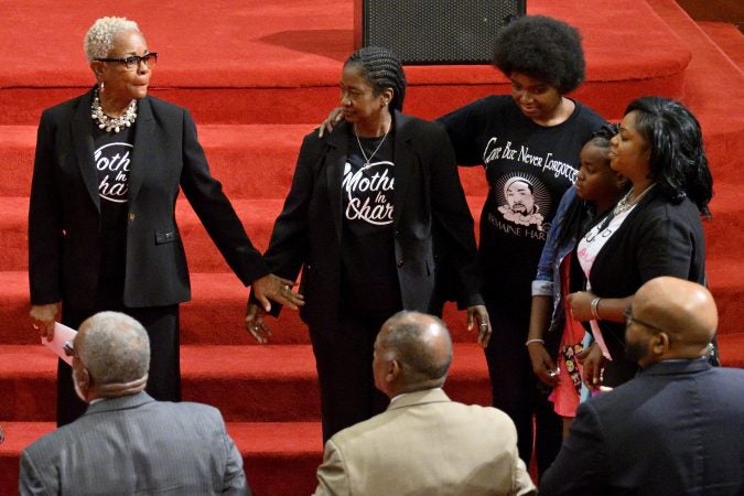 Mothers in Charge is recognized for their fifteen years of work during a service of Enon Tabernacle Baptist Church. (Bastiaan Slabbers for Keystone Crossroads)