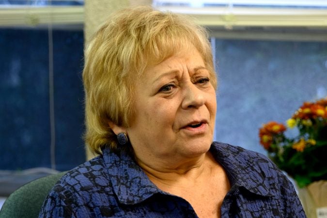 Anita Block intermediary childhood director, in her office of Congregation Adath Jeshurun, in Elkins Park, on Wednesday Oct. 31, 2018. (Bastiaan Slabbers for WHYY)