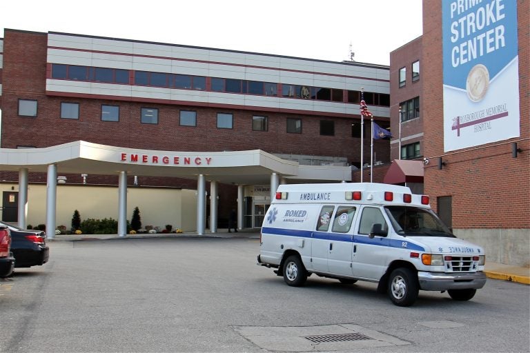 Roxborough Memorial Hospital emergency entrance.