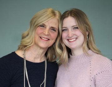 Aubrey Fink (right) created The Bridge Magazine, a literary manual about woman-hood, that fosters cross-generational conversations. She is pictured with her mother, Kim Fink. (Emma Lee/WHYY)