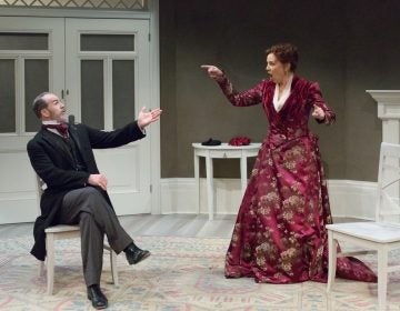 Steven Rishard as Torval and Grace Gonglewski as Nora in Arden Theatre Company's production of 