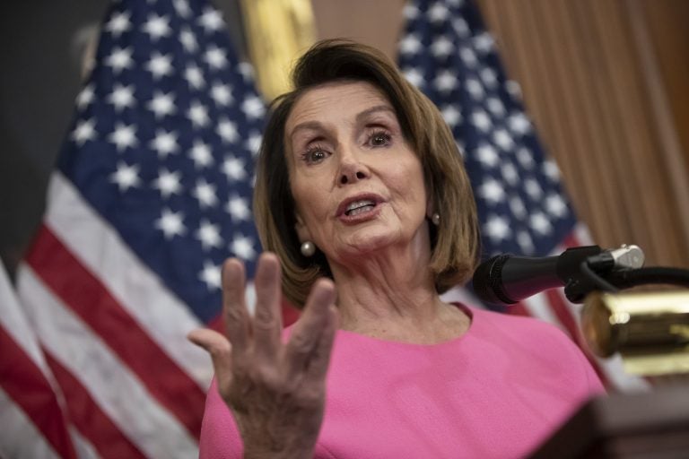 House Minority Leader Nancy Pelosi, D-Calif., speaks in during a news conference on Capitol Hill in Washington, Wednesday, Nov. 7, 2018. Pelosi says she's confident she will win enough support to be elected speaker of the House next year and that she is the best person for the job. (J. Scott Applewhite/AP Photo)