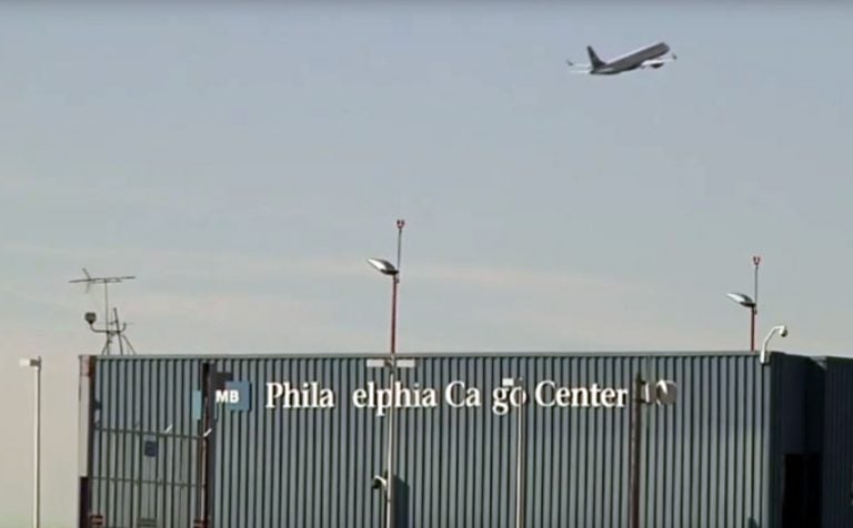 In this image taken from video, US Airways flight 1939, the final US Airways flight, departs Philadelphia International Airport en route to Charlotte, N.C. on Friday, Oct. 16, 2015. (AP Photo)
