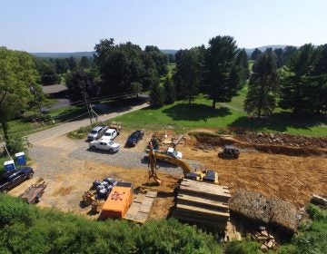 Mariner East 2 pipeline construction along Zinns Mill Road in Lebanon County August 24, 2018. (StateImpact Pennsylvania)