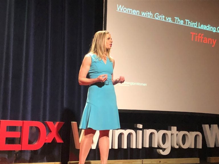 Two-time cancer survivor Tiffany Gwilliam told the TEDx Wilmington audience Friday never to hesitate to tell a medical professional, 